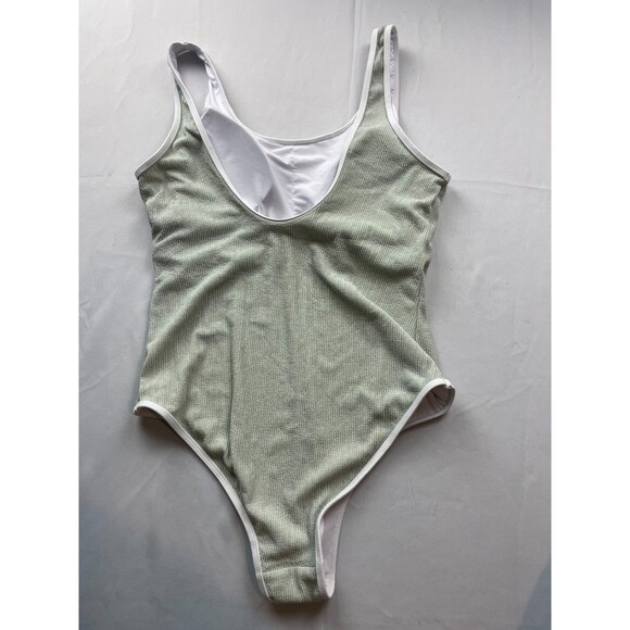 Coral Reef "The Escape" One-Piece Swimsuit Womens Large Sage Green Padded Lined - Picture 5 of 5